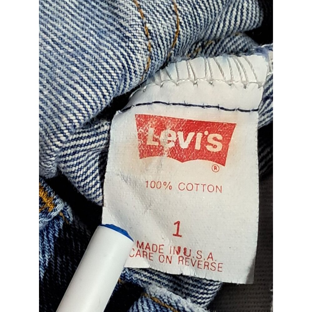 Vintage 70s/80s Levis Size 1 Kids Jeans Blue Denim 100% Cotton Made In USA - Picture 2 of 13